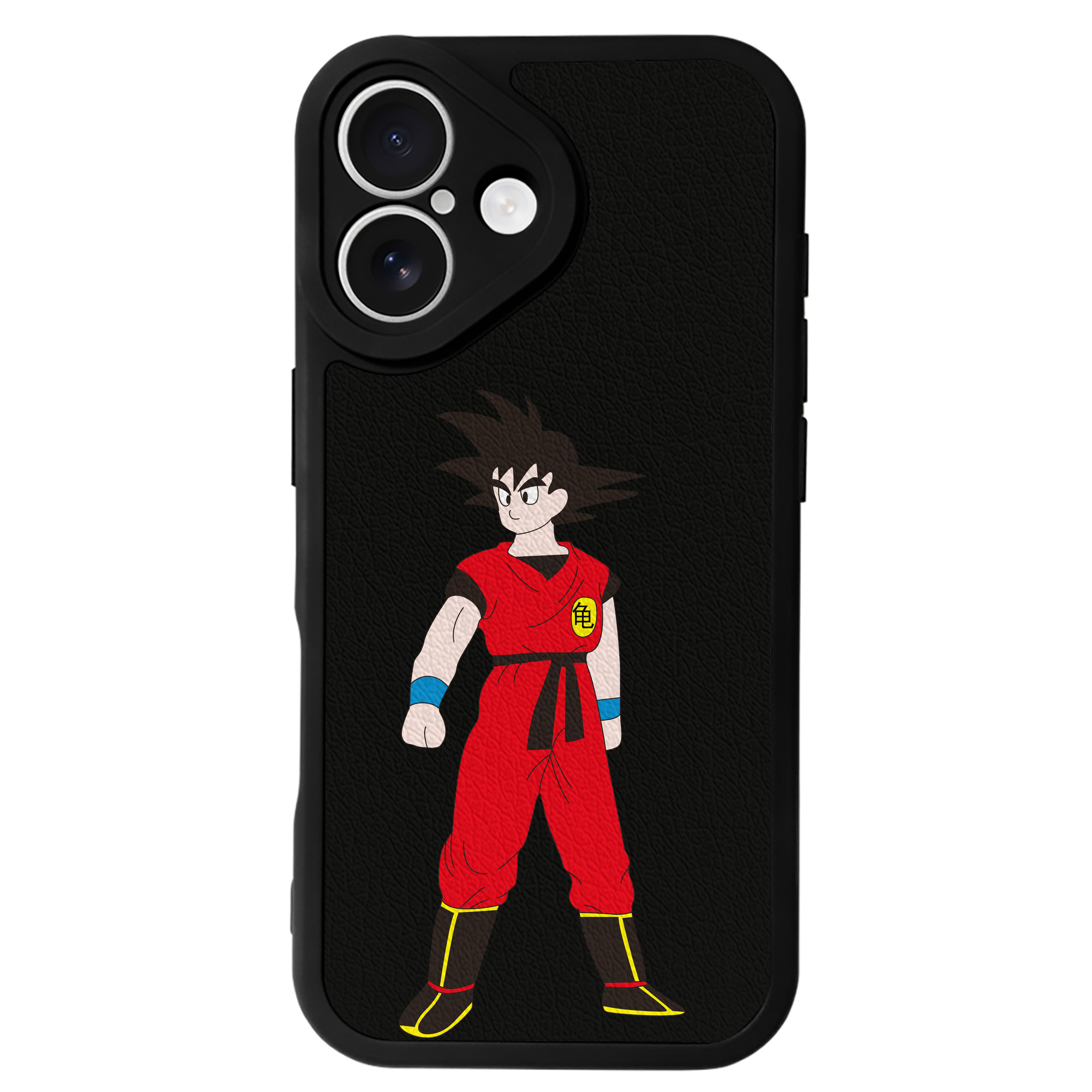 （画像用） ドラゴンボール 孫悟空（そん ごくう）Son Goku カカロット DRAGON BALL Kakarotto 【iPhone 16シリーズ対応】シリコンスマホケース（レザー調） 材質：シリコン